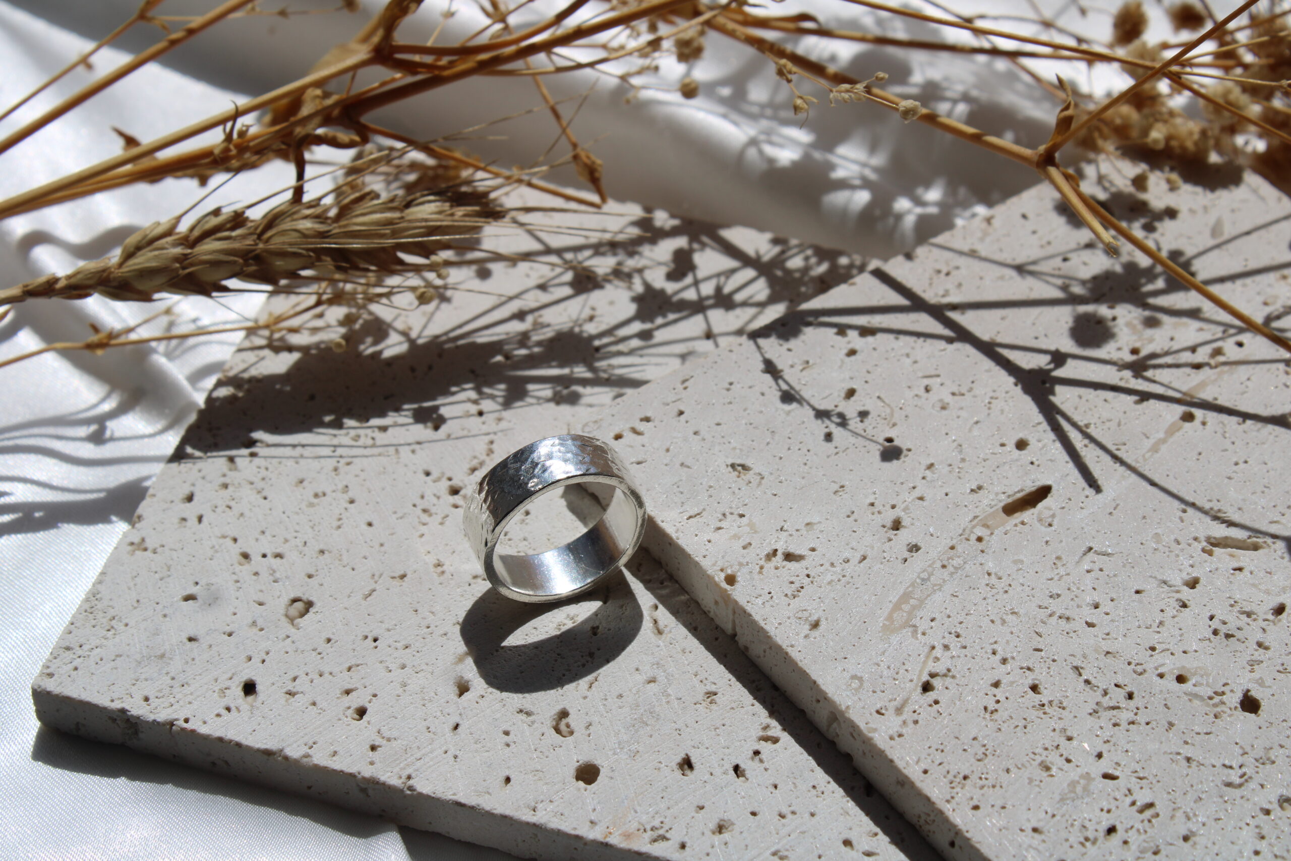 Hammered Silver Ring