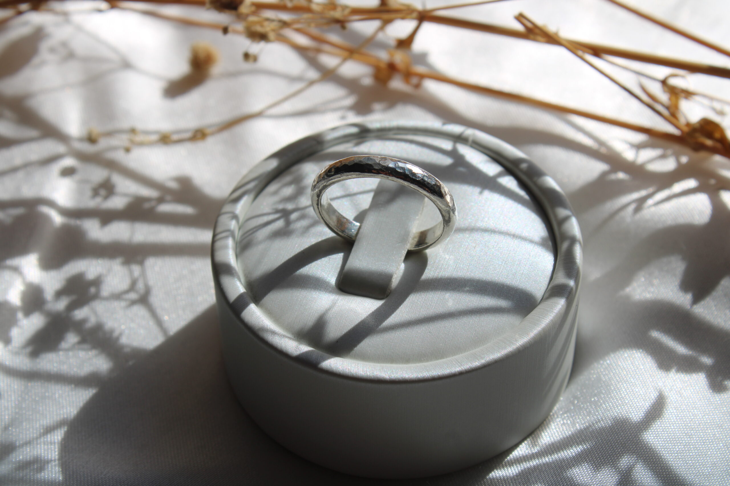 Textured Sterling Silver Ring - Image 4