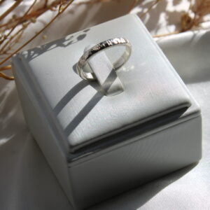Hammered Sterling Silver Ring