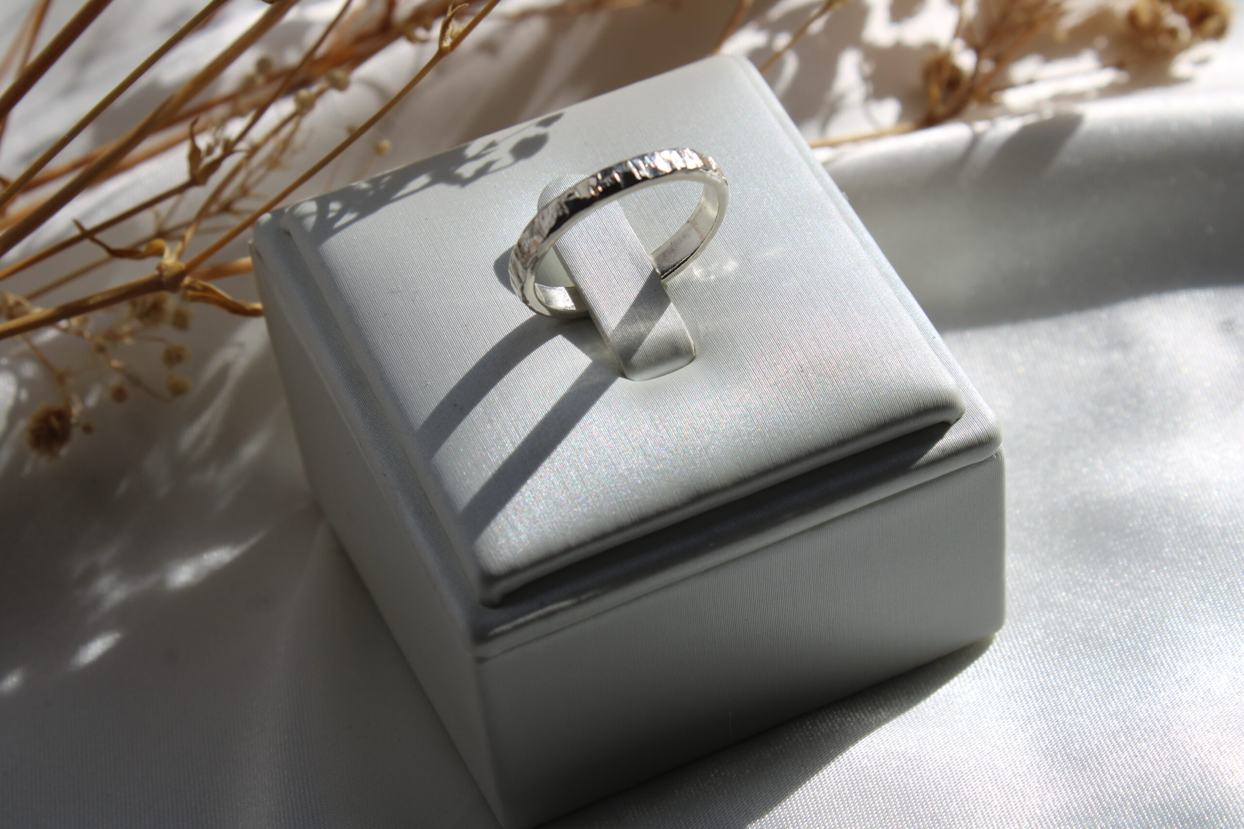 Hammered Sterling Silver Ring