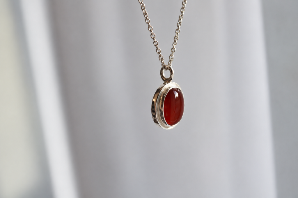 Carnelian Pendant Necklace